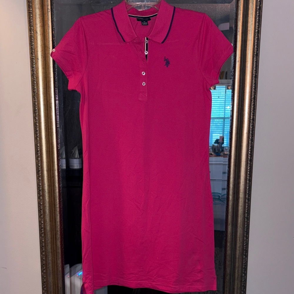U.S. Polo Assn. Vibrant Pink Polo Shirt